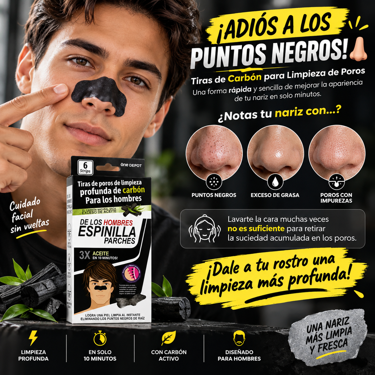 PARCHES REMOVEDORES DE ESPINILLAS Y PUNTOS NEGROS